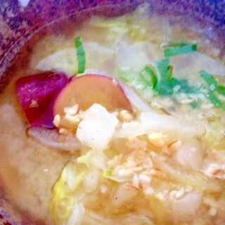 具だくさん♪冬の「食べるお味噌汁」o(^▽^)o